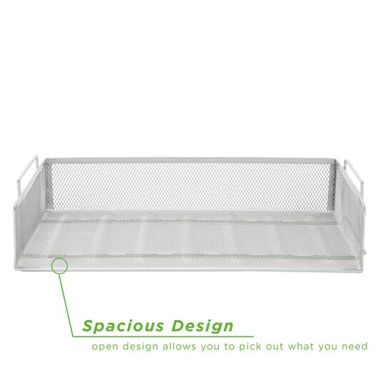 Mind Reader Stackable Metal Mesh Tray & Desk Document Organizer Set